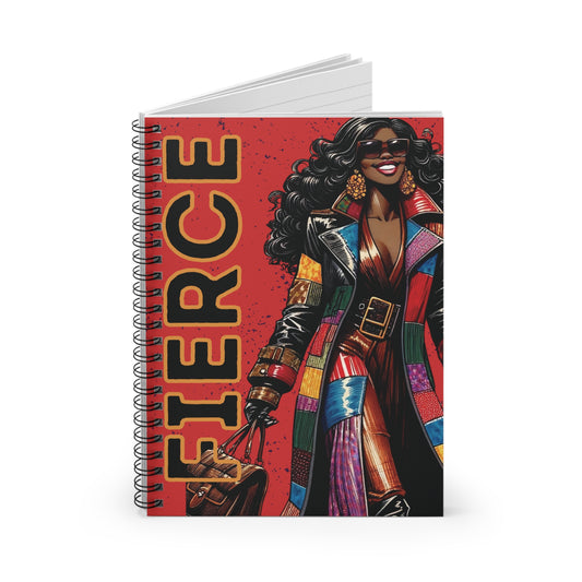 Fierce-Spiral Notebook - Ruled Line