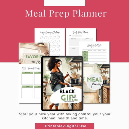 Black Girl Cooks Meal Prep Planner