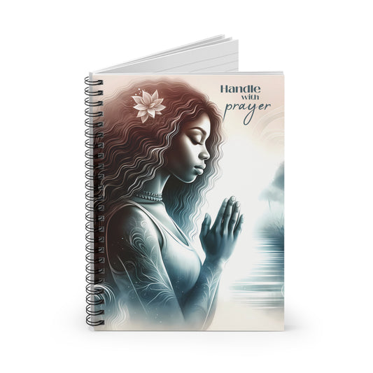 Handle with Prayer-Spiral Notebook - Ruled Line