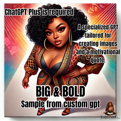 Big & Bold Custom DALL-E GPT | ai Art | Prompt Generated Art | Chat GPT Paid Version Required-