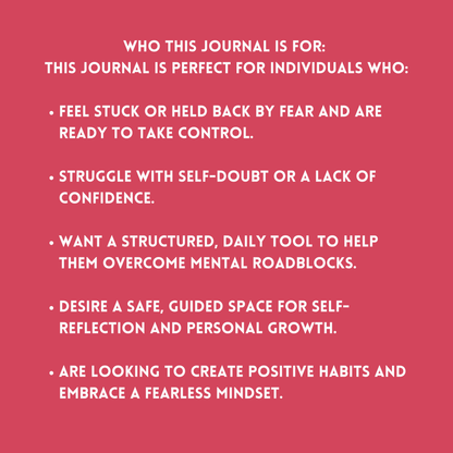 30 Day Journal | Overcoming Fear | Hyperlinked Digital Journal